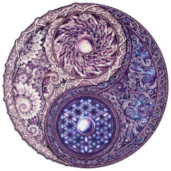 UNIDRAGON Dřevěné puzzle mandala overarching opposites velikost M