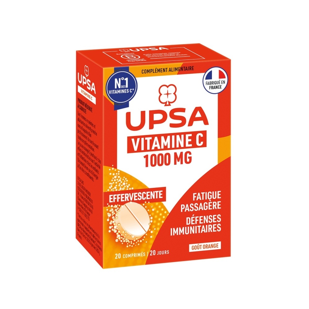 UPSA Vitality Vitamin C 1000 mg 20 šumivých tablet