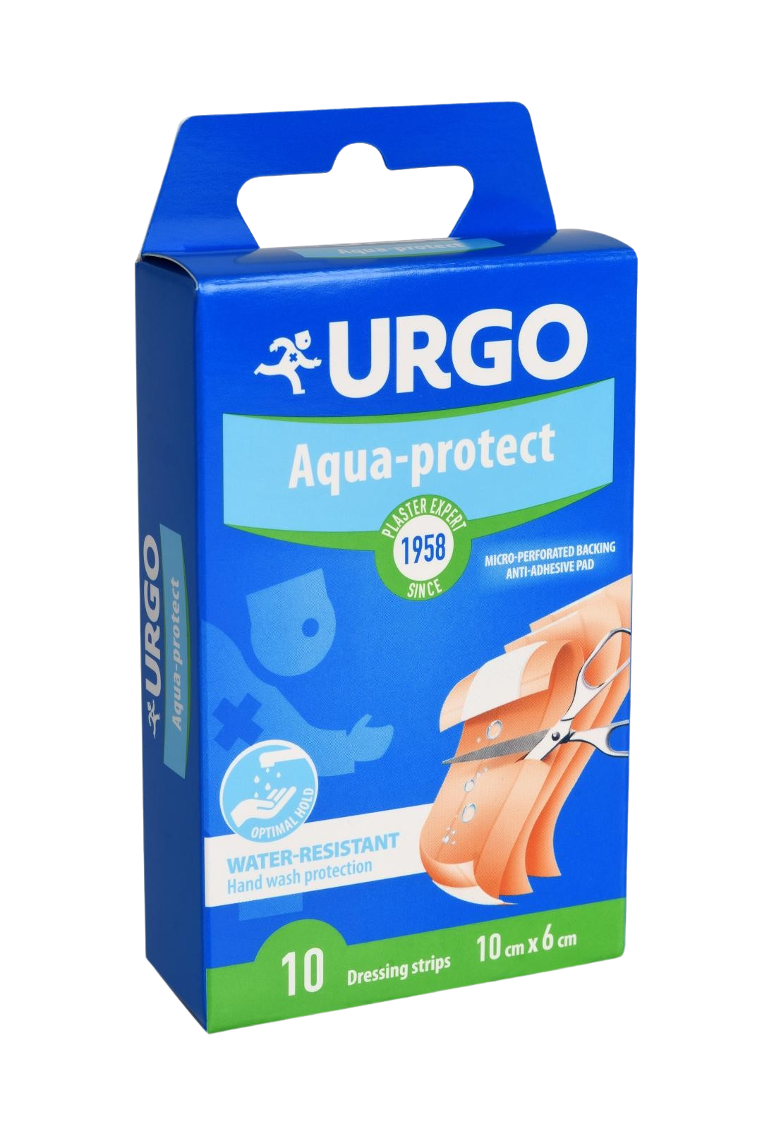 URGO AQUA PROTECT Omyvatelná 10 cm x 6 cm, 10 ks