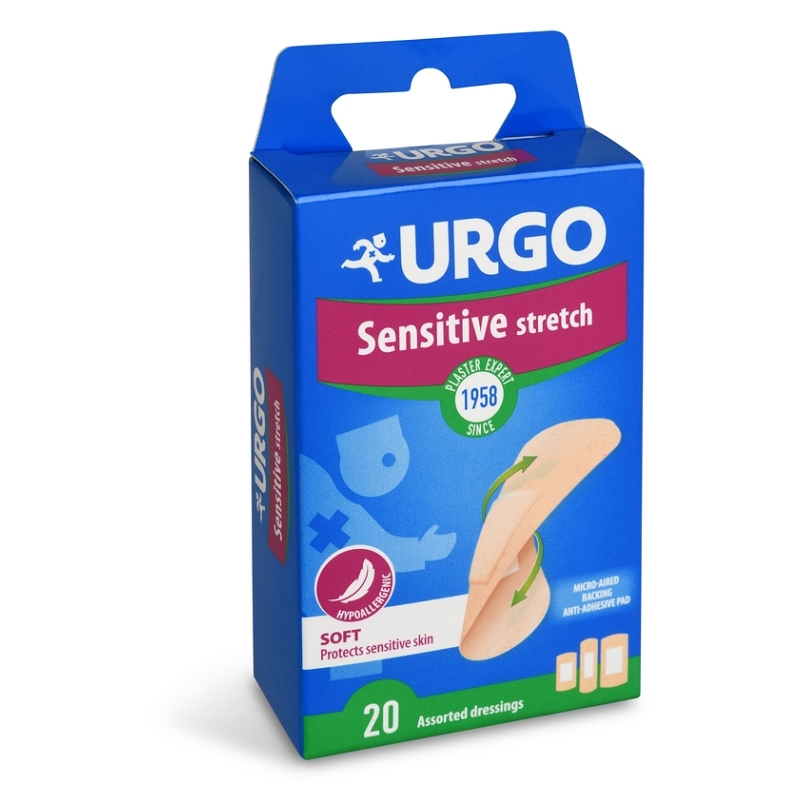 URGO Sensitive citlivá pokožka náplast 20 kusů