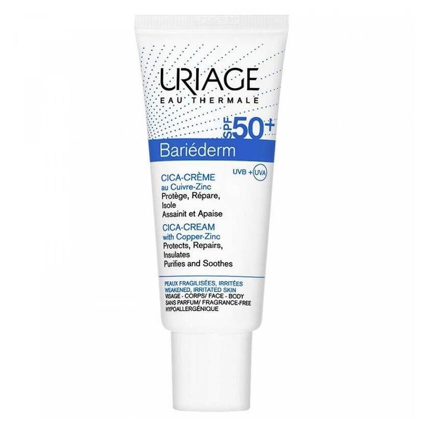 URIAGE Bariederm Regenerační krém na popraskanou pokožku SPF 50 Cica Cream 40 ml