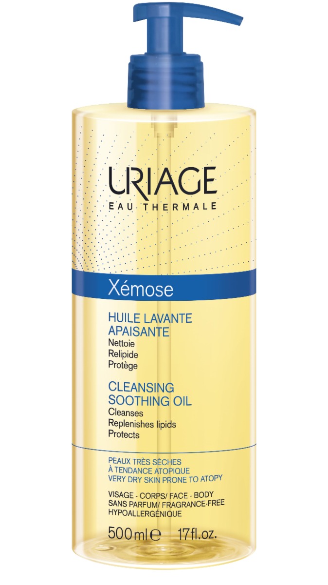 Uriage Xémose C8+ Zklidňující mycí olej pro suchou až atopickou pokožku 500 ml