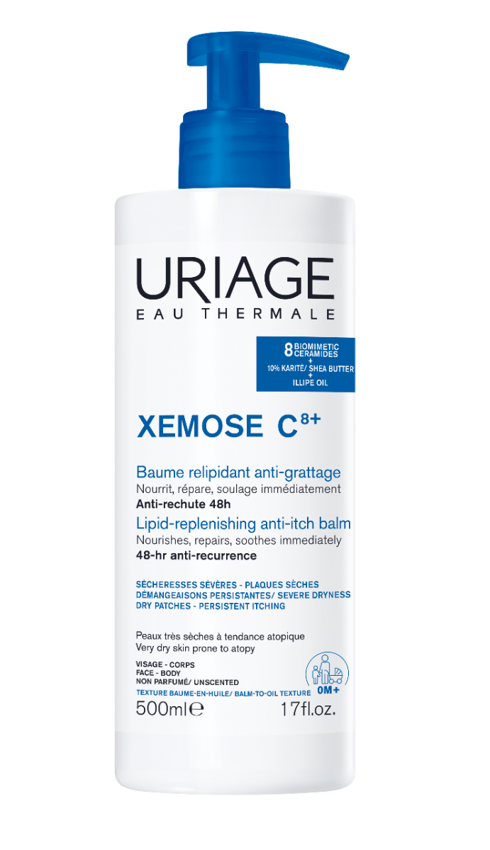 Uriage Xémose C8+ Zklidňující olejový balzám 500 ml