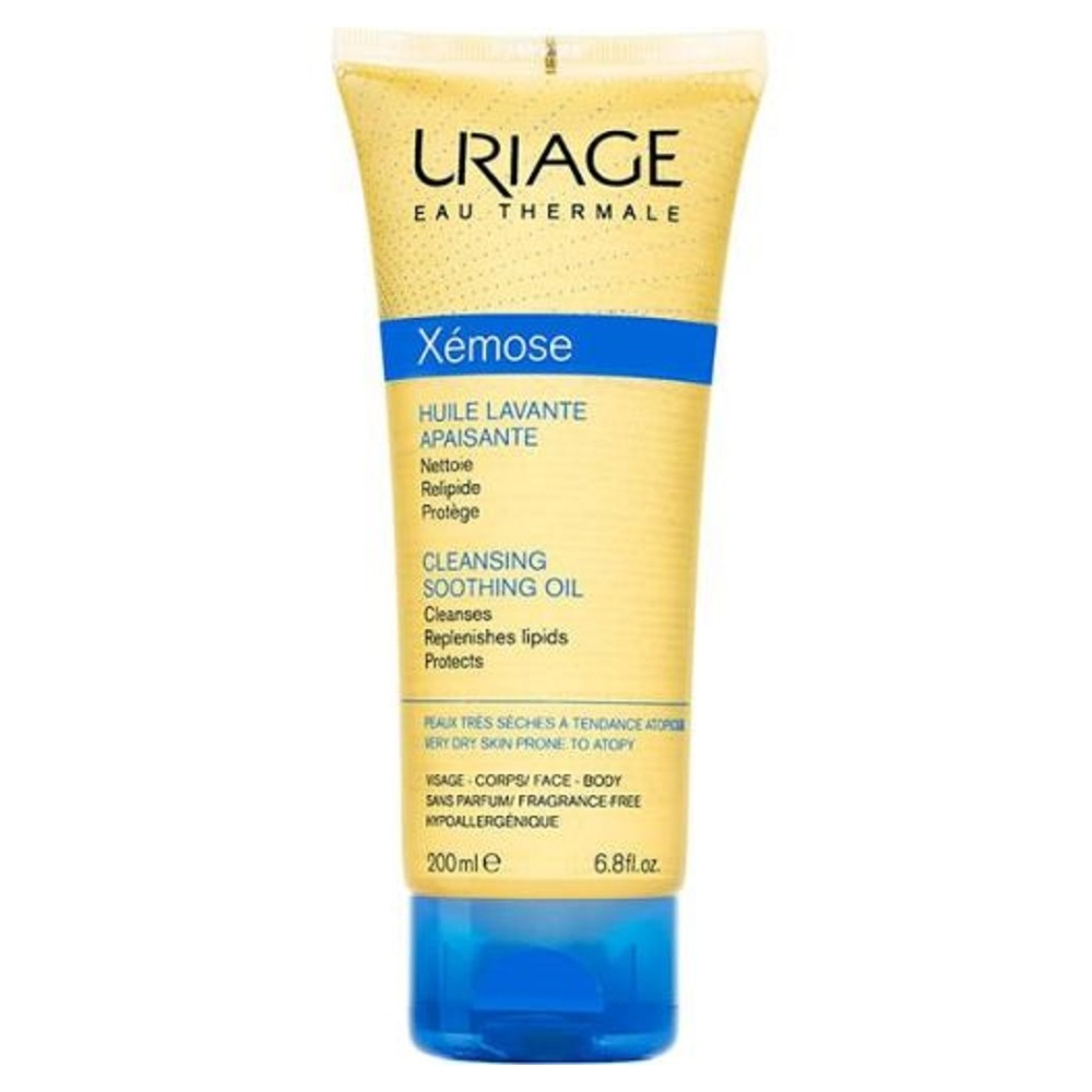 URIAGE Xémose Zklidňující mycí olej na obličej a tělo 200 ml