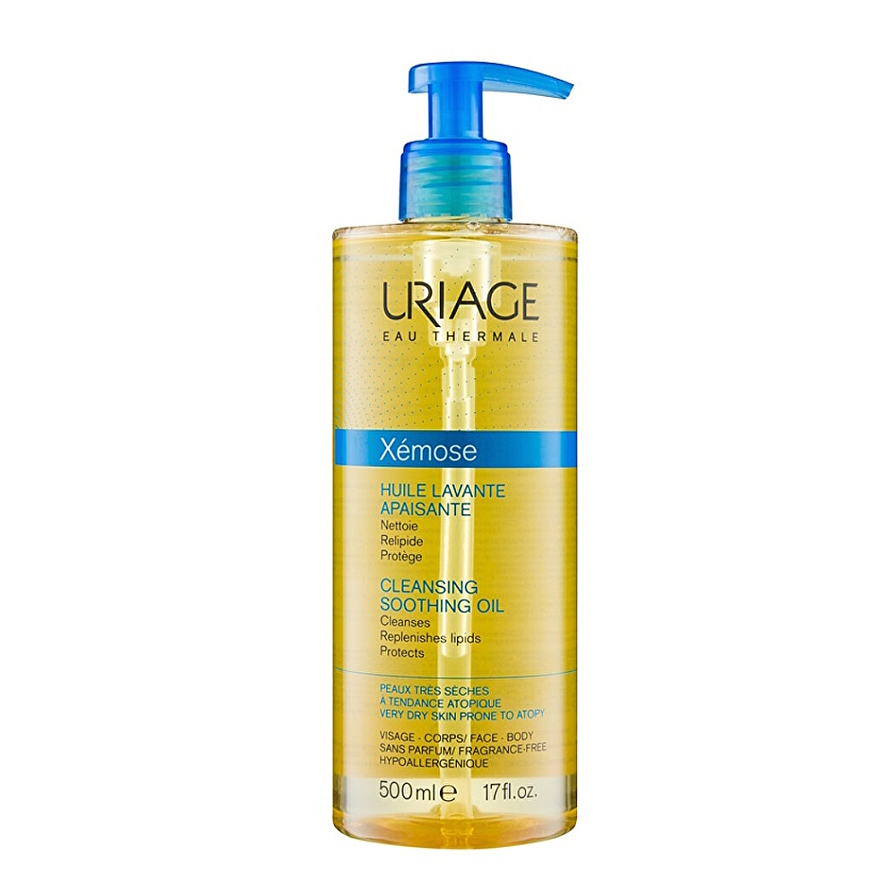 URIAGE Xémose Zklidňující mycí olej pro suchou až atopickou pokožku 500 ml