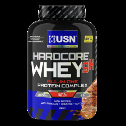 USN Hardcore Whey gH 2000g - čokoláda