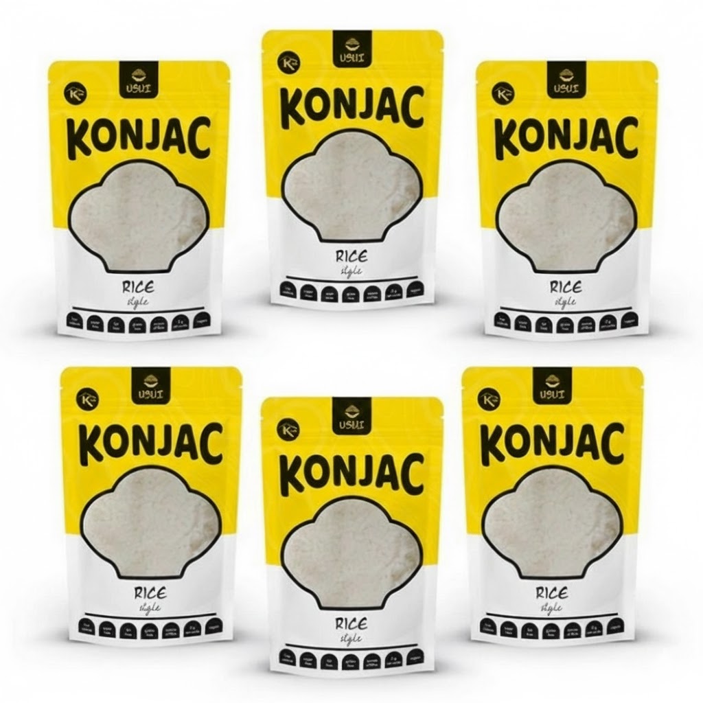 USUI Konjakové těstoviny ve tvaru rýže, výhodný balíček 5+1