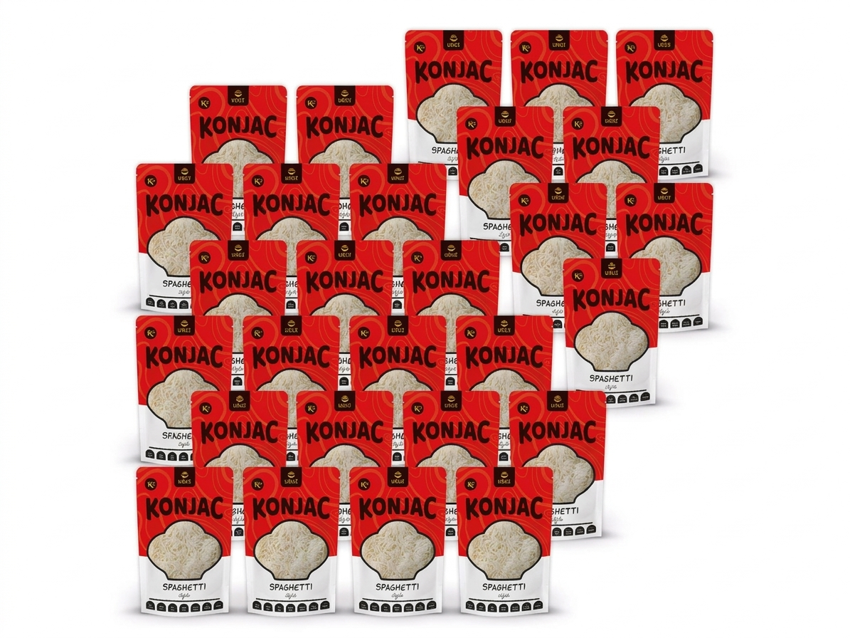 USUI Konjakové těstoviny ve tvaru špaget, výhodný balíček 20+8