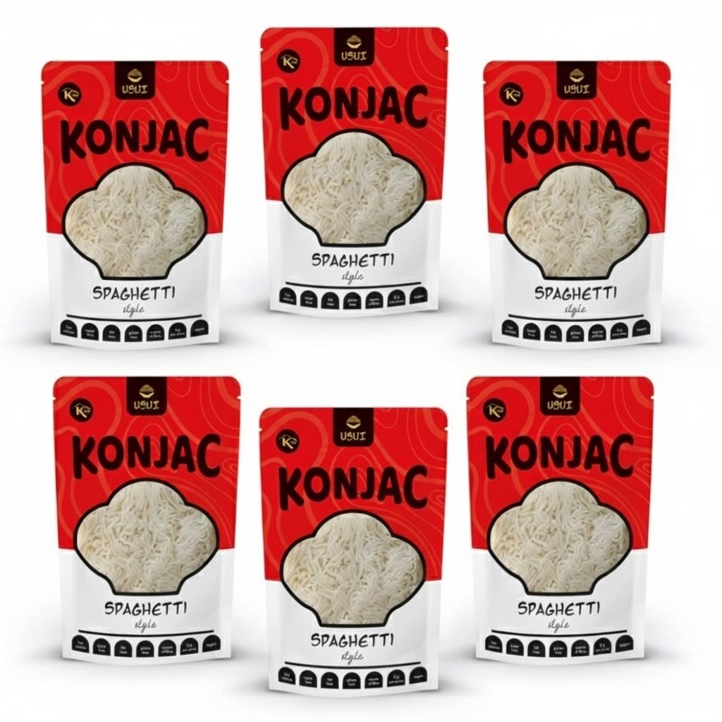 USUI Konjakové těstoviny ve tvaru špaget, výhodný balíček 5+1