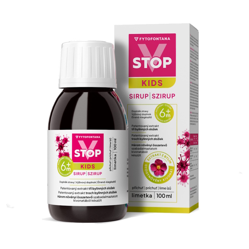 V-STOP KIDS Sirup limetka 100 ml