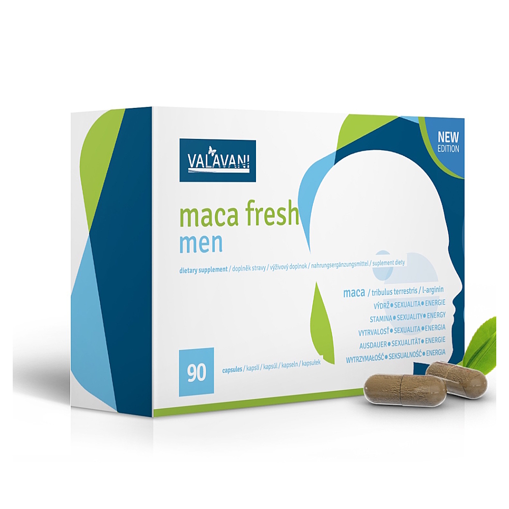 VALAVANI Maca fresh men 90 kapslí