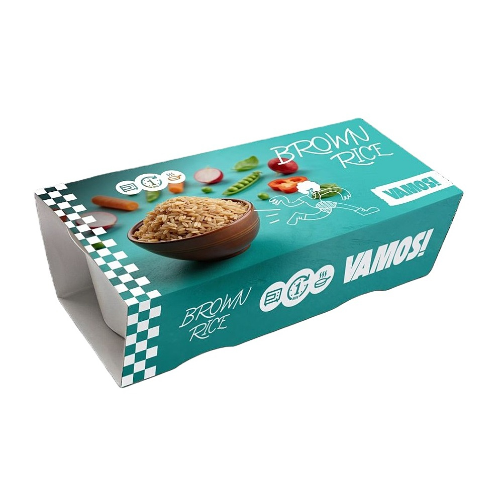 VAMOS! Hnědá rýže vařená 2 x 125 g
