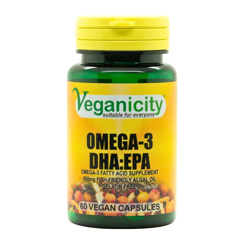 Veganicity Omega-3 DHA:EPA 500 mg 60 kapslí