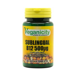 Veganicity SUBLINGUAL VITAMIN B12 500 mg 90 tablet