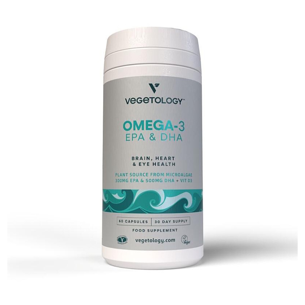 VEGETOLOGY Omega-3 EPA a DHA Opti3 + vitamín D3 60 kapslí
