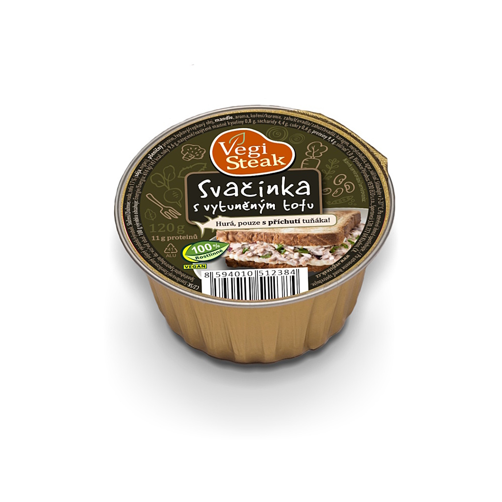 VEGI STEAK Svačinka s vytuněným tofu 120 g