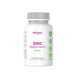 Vegmart ZINC BISGLYCINATE 200 mg 120 kapslí