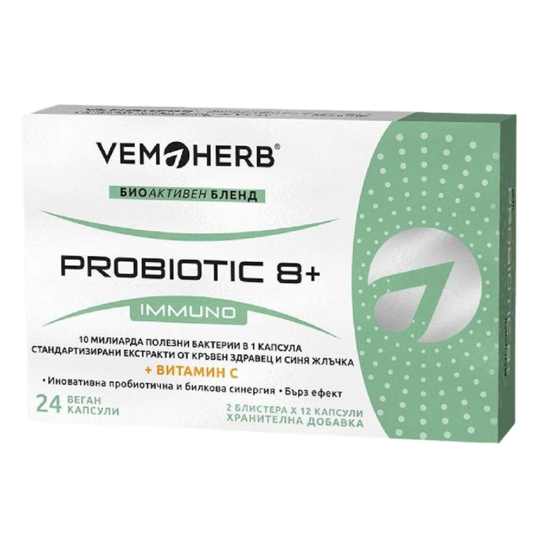 VemoHerb Probiotic 8+ Immuno - 24 kapslí