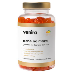 VENIRA Acne no more gummies for clear and pure skin citrusy 60 kusů