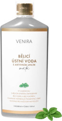 VENIRA bělicí ústní voda s aktivním uhlím, máta 500 ml