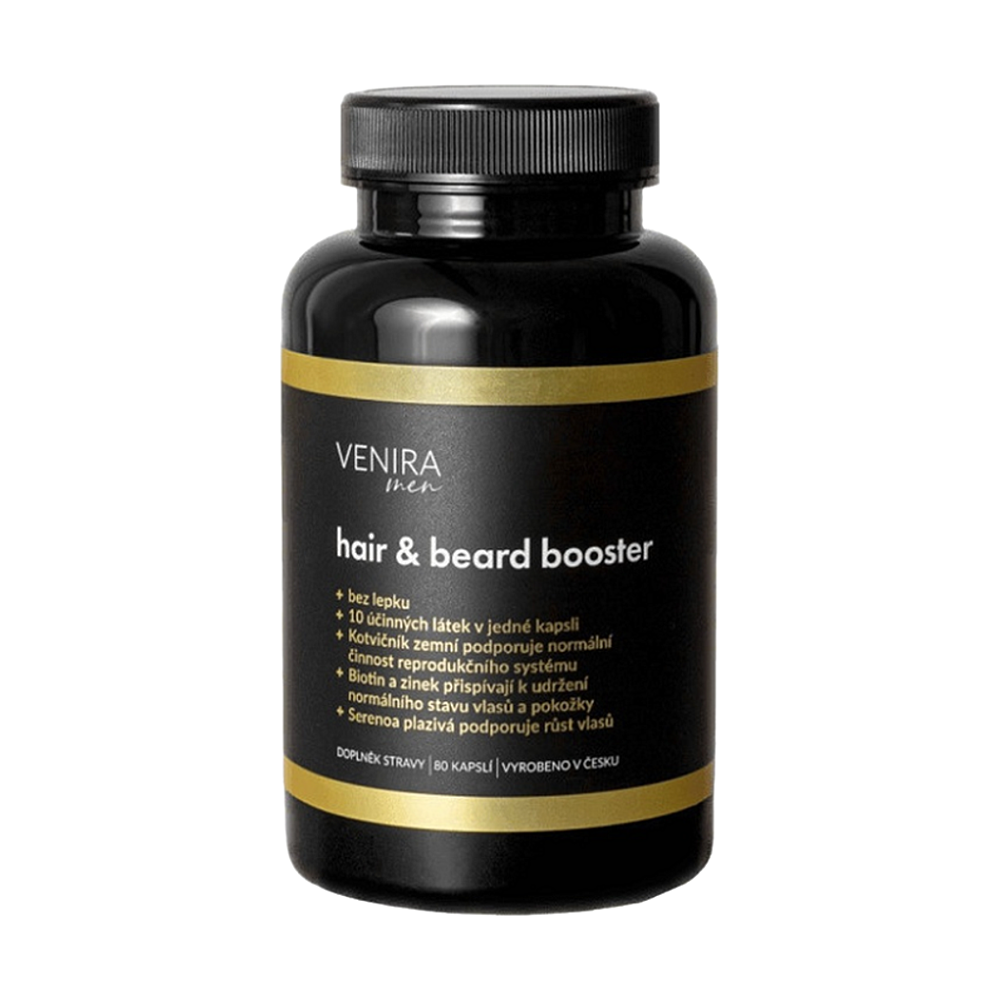 VENIRA hair & beard booster pro muže 80 kapslí
