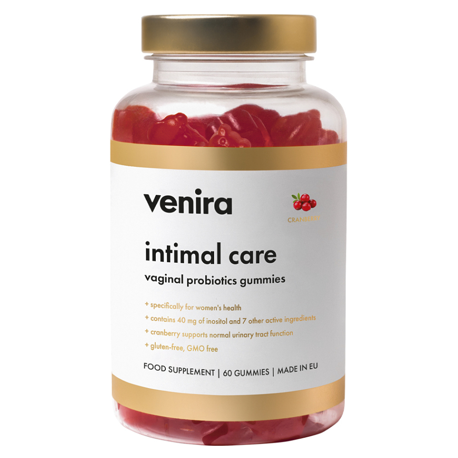 VENIRA Intimal care vaginal probiotics gummies brusinka 60 kusů