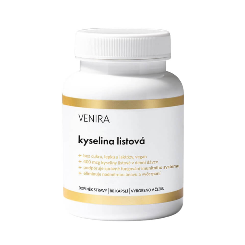 Venira Kyselina listová 80 kapslí
