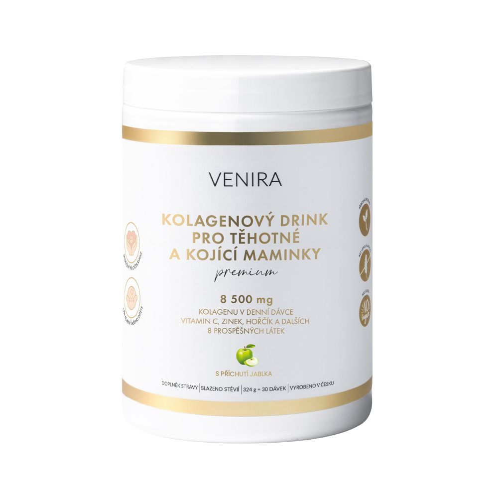 Venira Premium kolagenový drink pro těhotné a kojící maminky jablko 324 g