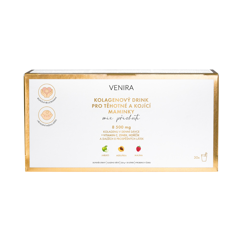 Venira Premium kolagenový drink pro těhotné a kojící maminky mix příchutí 30 sáčků