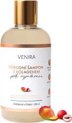 VENIRA přírodní šampon s kolagenem proti vypadávání vlasů, mango-liči 300 ml