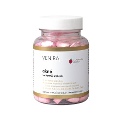 VENIRA Srdíčka pro péči o pleť malina 120 kusů