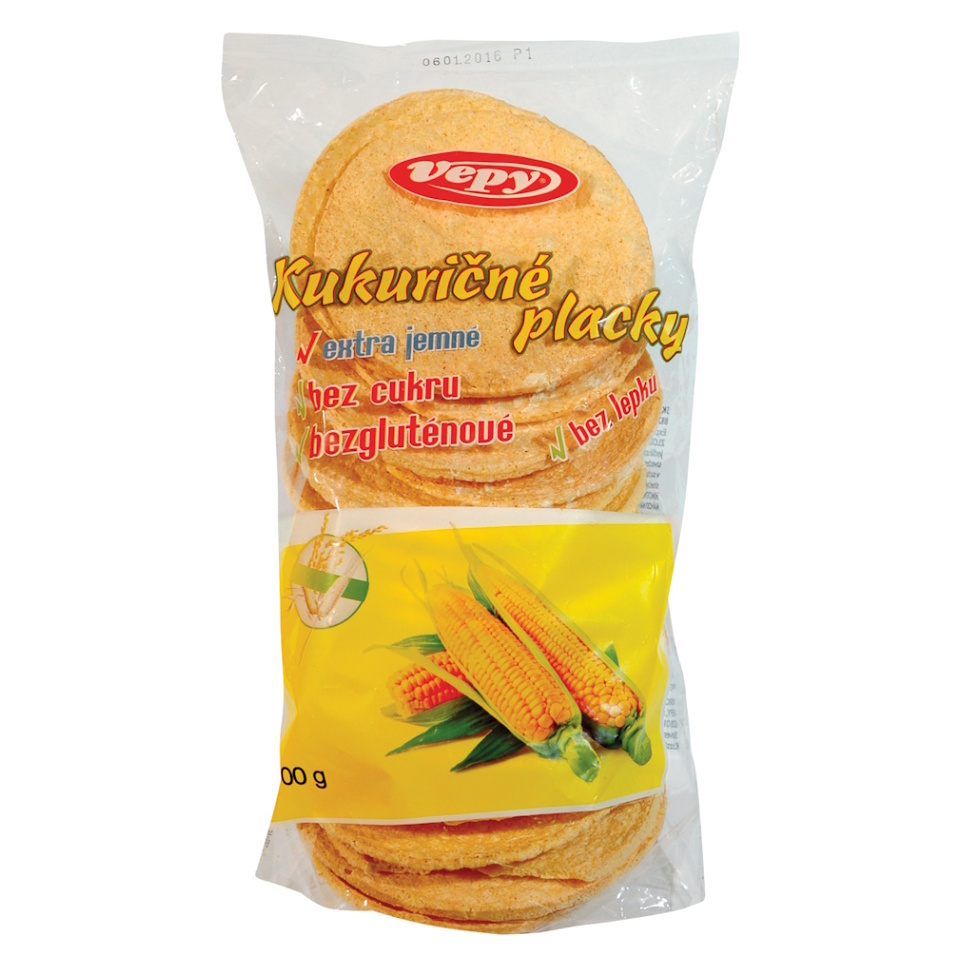 VEPY Kukuřičné bezlepkové placky 100 g