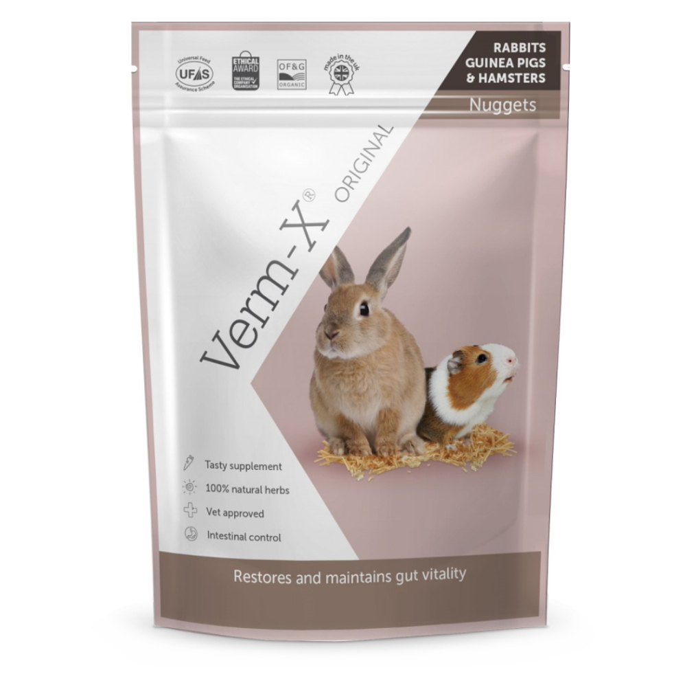 VERM-X Přírodní nugetky proti střevním parazitům pro hlodavce 180 g