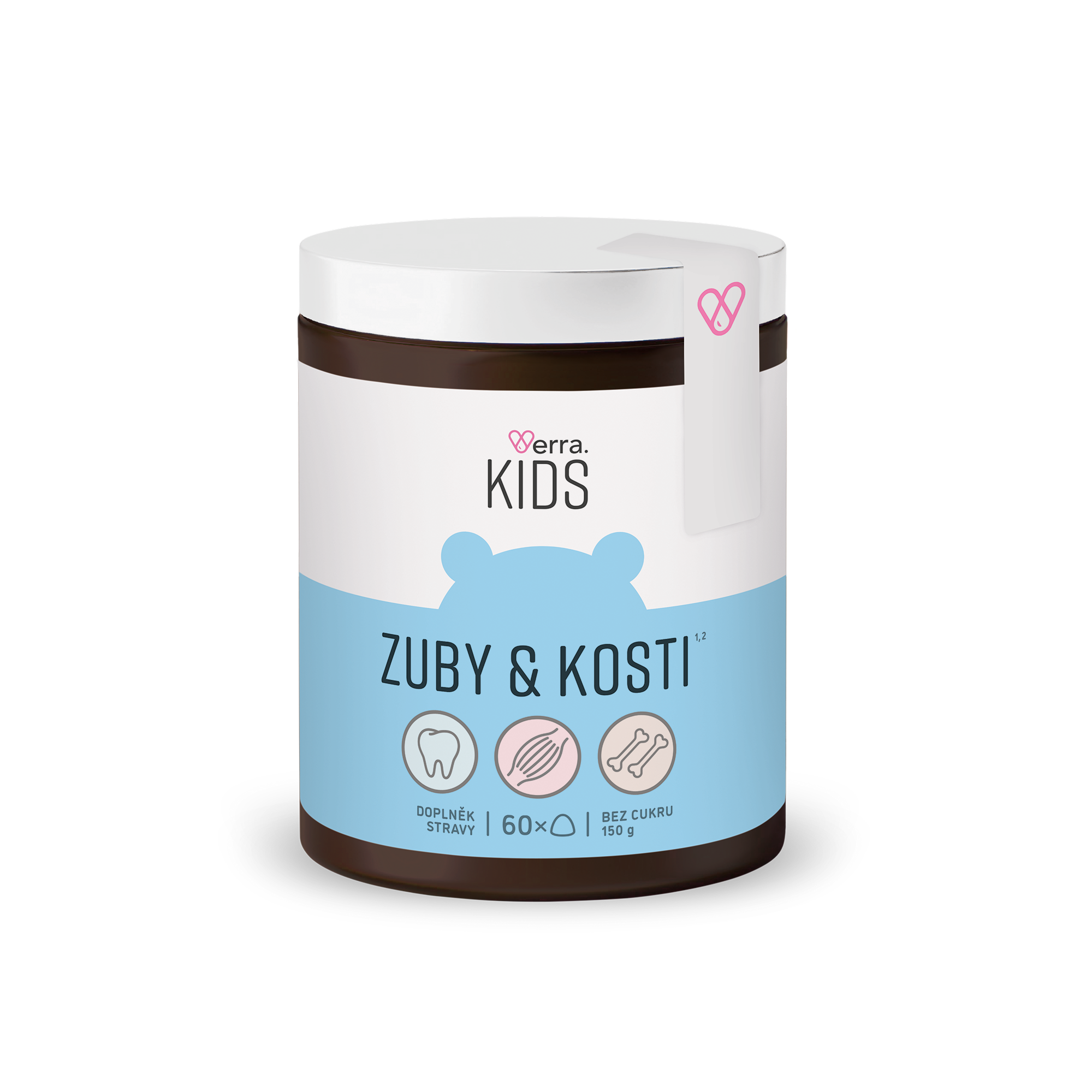 Verra KIDS Zuby & kosti gumídci 60 ks