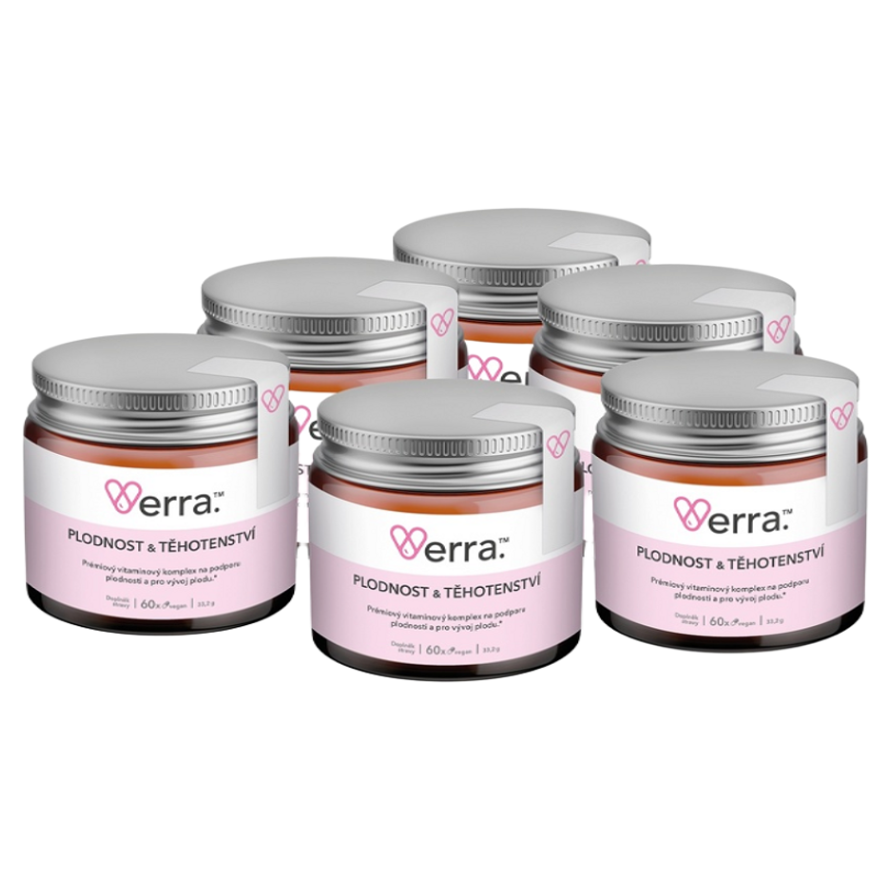 VERRA Komplex plodnost a těhotenství PŮLROČNÍ kůra 360 kapslí
