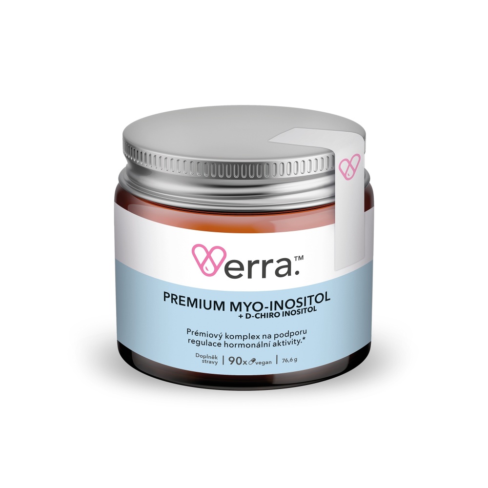 Verra Premium Myo-Inositol & D-Chiro-Inositol 90 kapslí