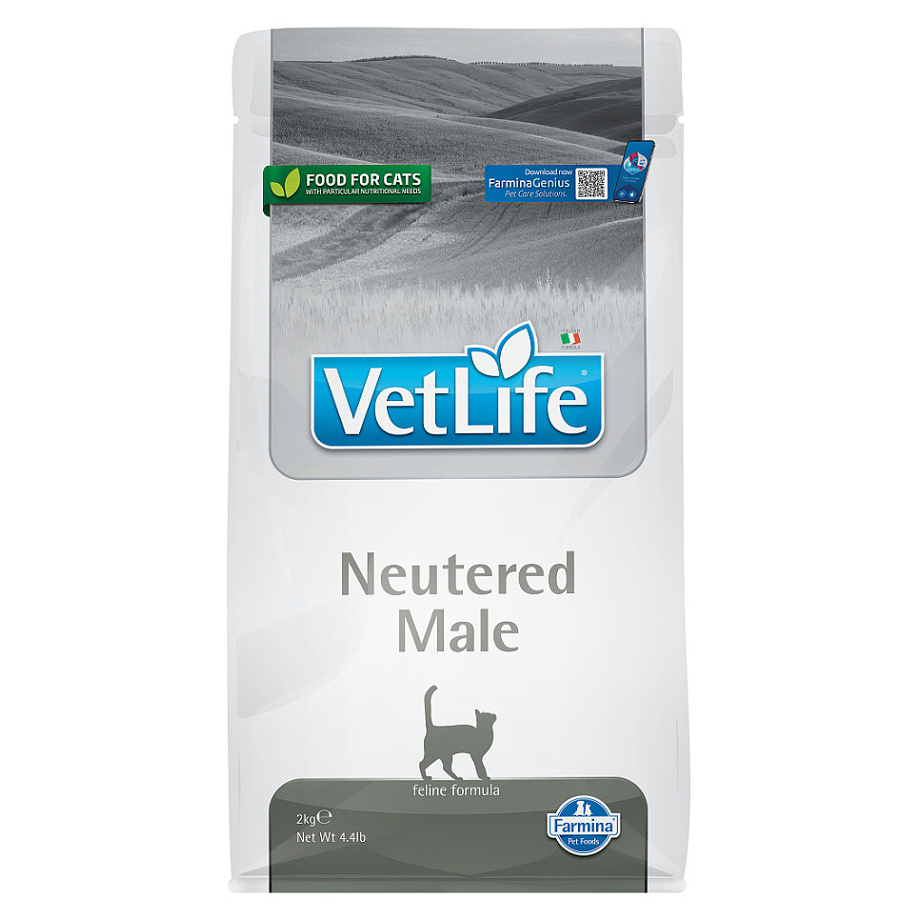 VET LIFE Natural Neutered Male granule pro kastrované kocoury, Hmotnost balení: 2 kg