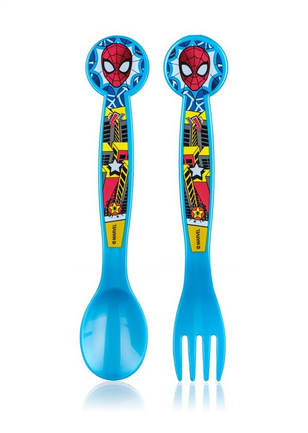 Vetro-Plus Dětský plastový příbor Spiderman 2 ks