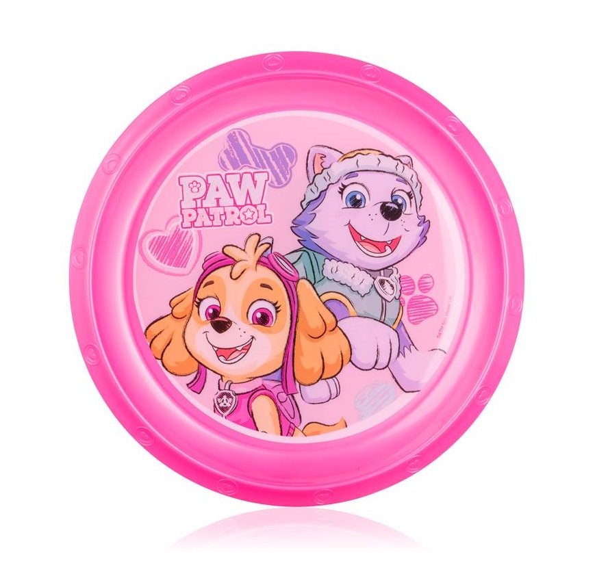 Vetro-Plus Mělký plastový talíř Patrola Girl 22 cm