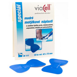 VIACELL Náplast modrá motýlková 10 ks