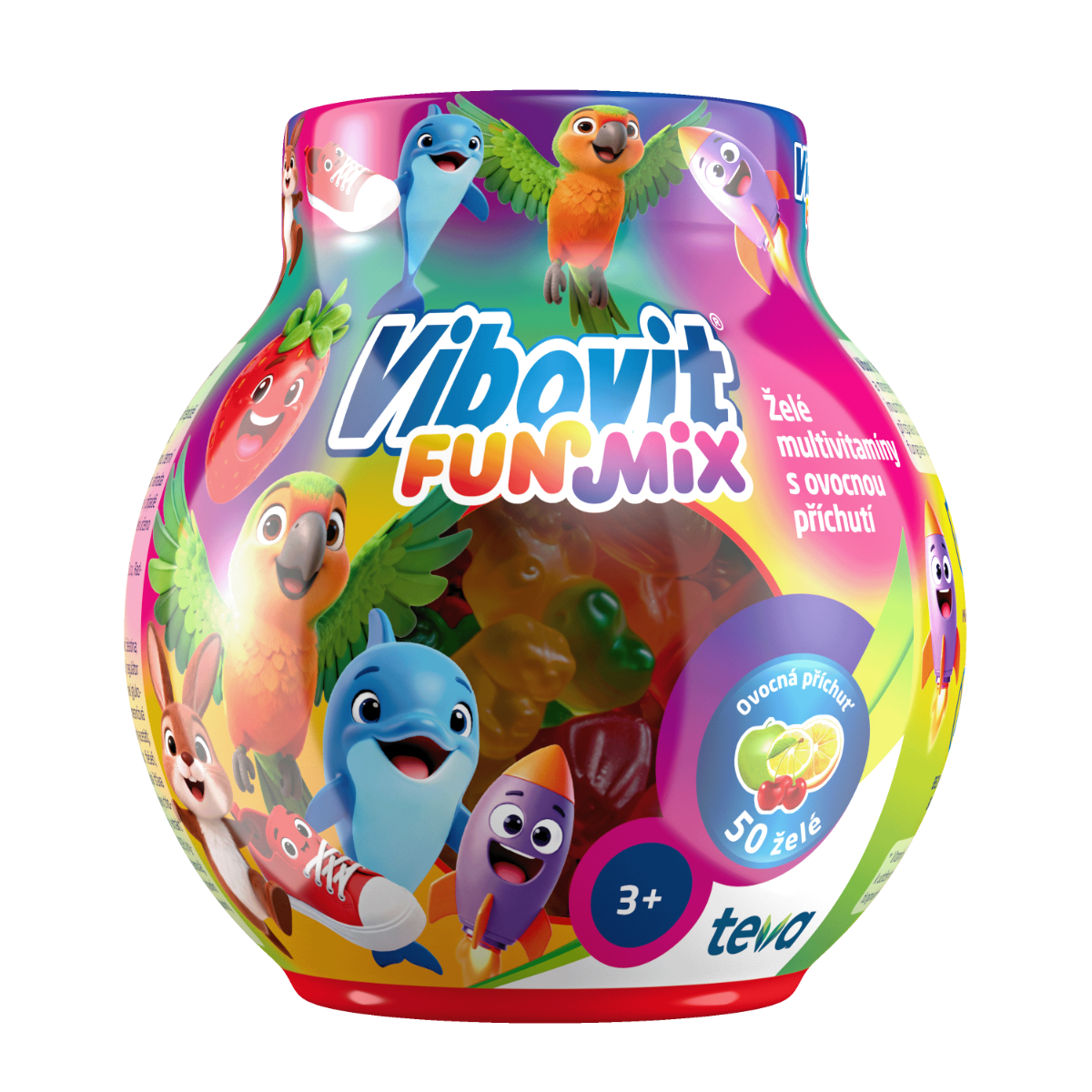 Vibovit FunMix želé multivitamíny 50 ks