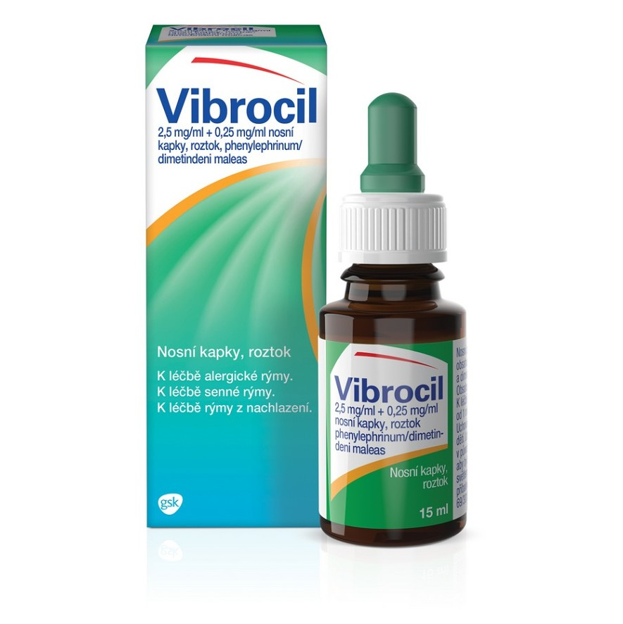 VIBROCIL 0,25 mg/ml Nosní kapky 15 ml