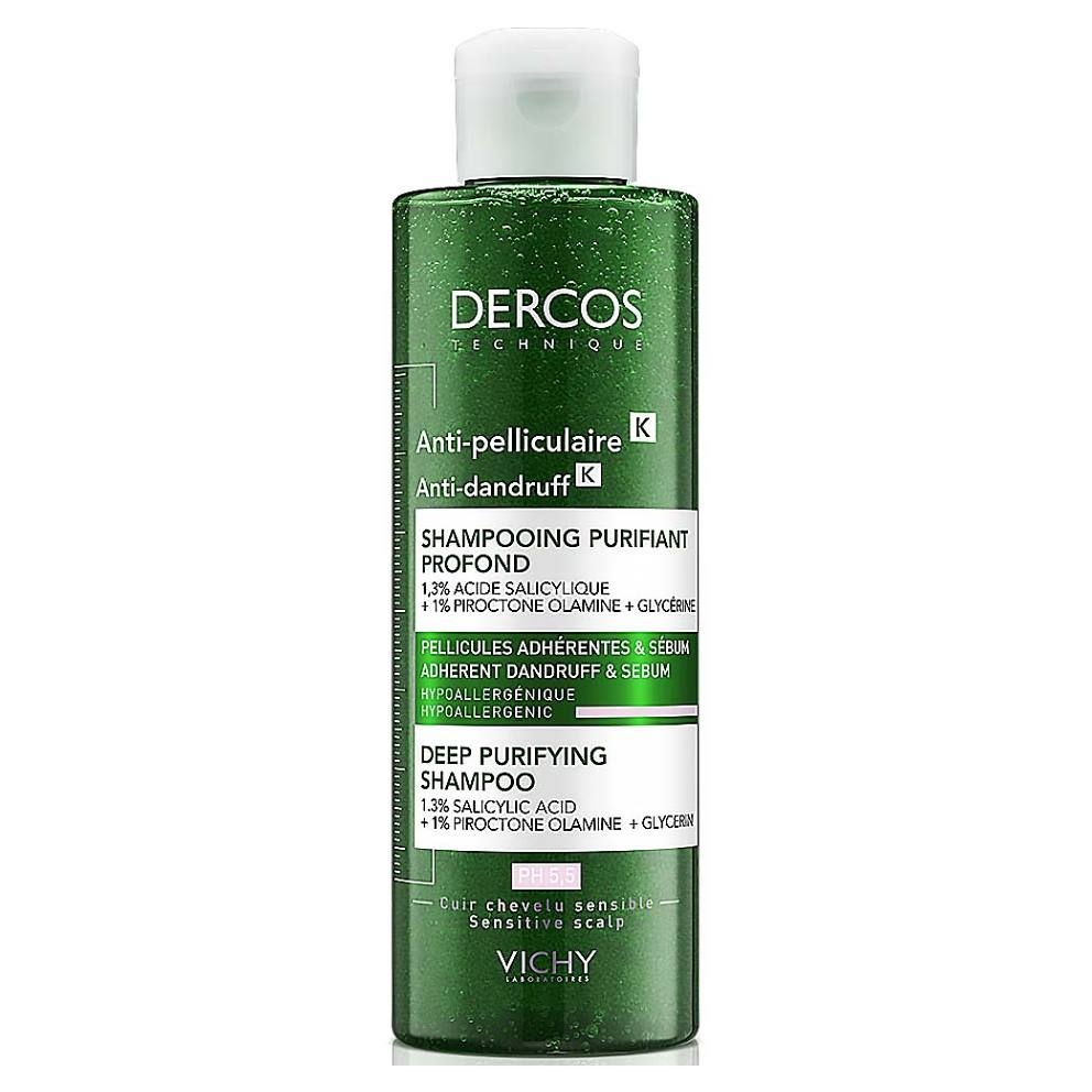 VICHY Dercos K šampon proti lupům s peelingovým efektem 250 ml