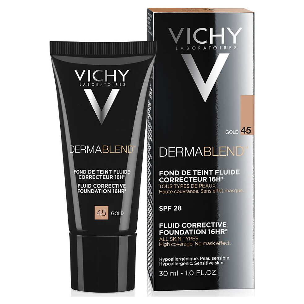 VICHY Dermablend Fluidní korekční make-up - odstín 45 Gold 30 ml