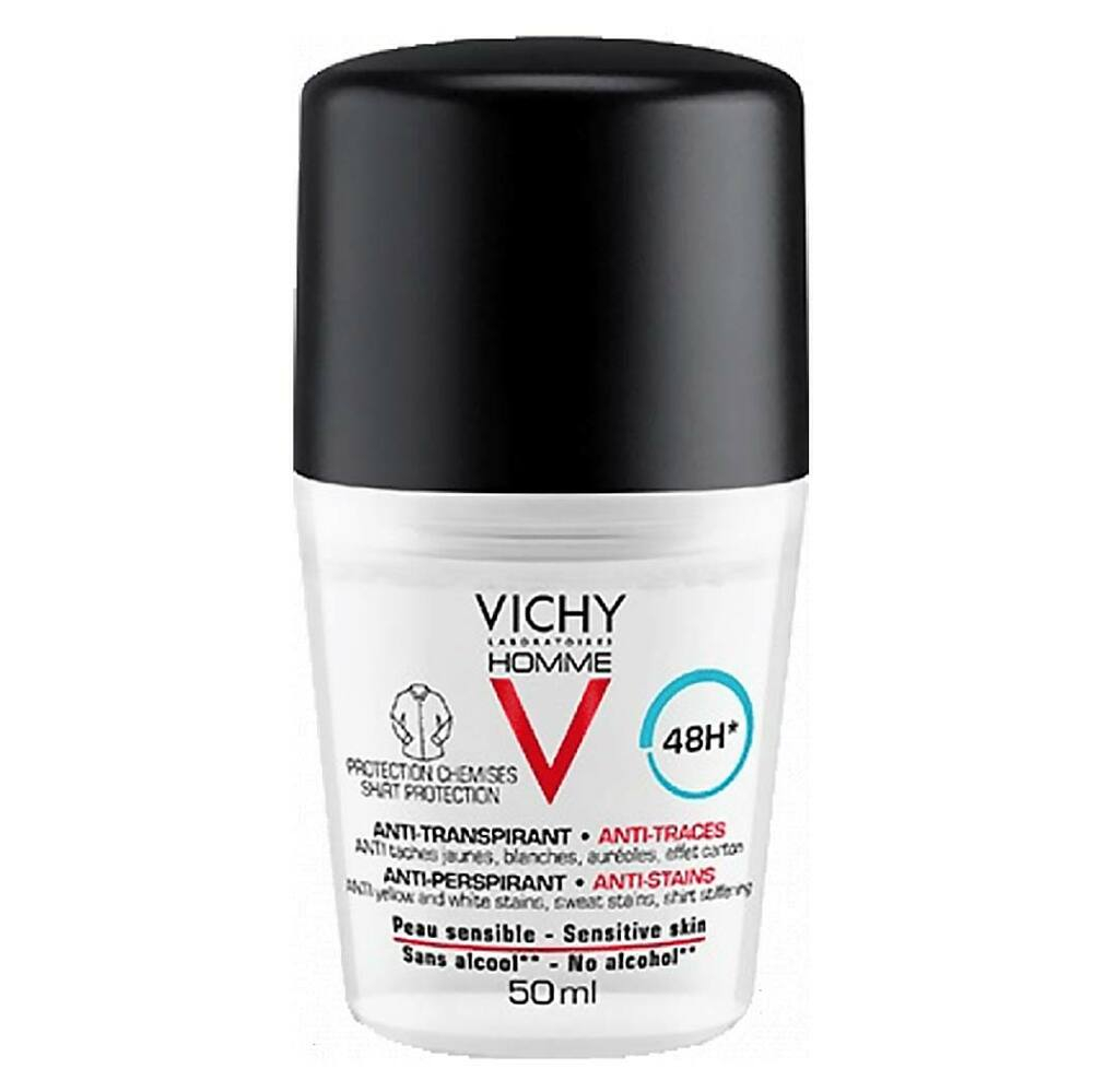VICHY Homme Antiperspirant pro muže proti skvrnám 50 ml