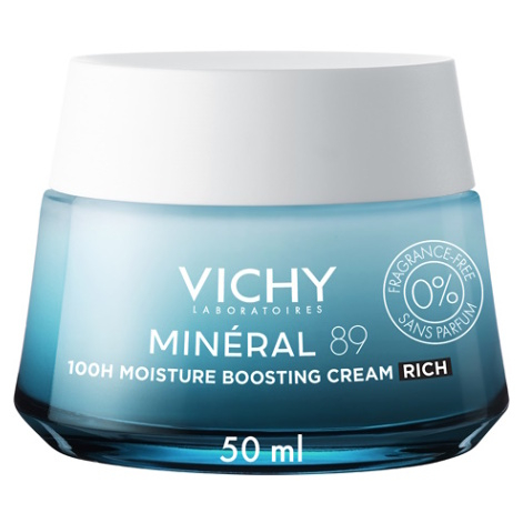 VICHY MINERAL 89 100H Krém pro podporu hydratace bez parfemace 50 ml