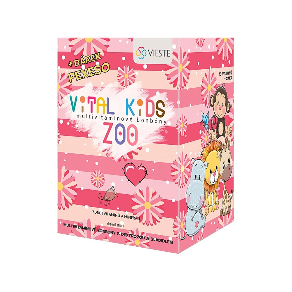 VIESTE Vital kids zoo + pexeso 12 x 12 pastilek