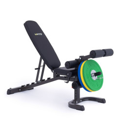 VIFITO Posilovací lavice U70 s kopačem, bicepsovou opěrkou a kladkou