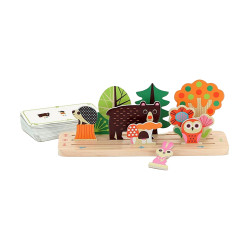 VILAC Dřevěná logická hra postav to správně les