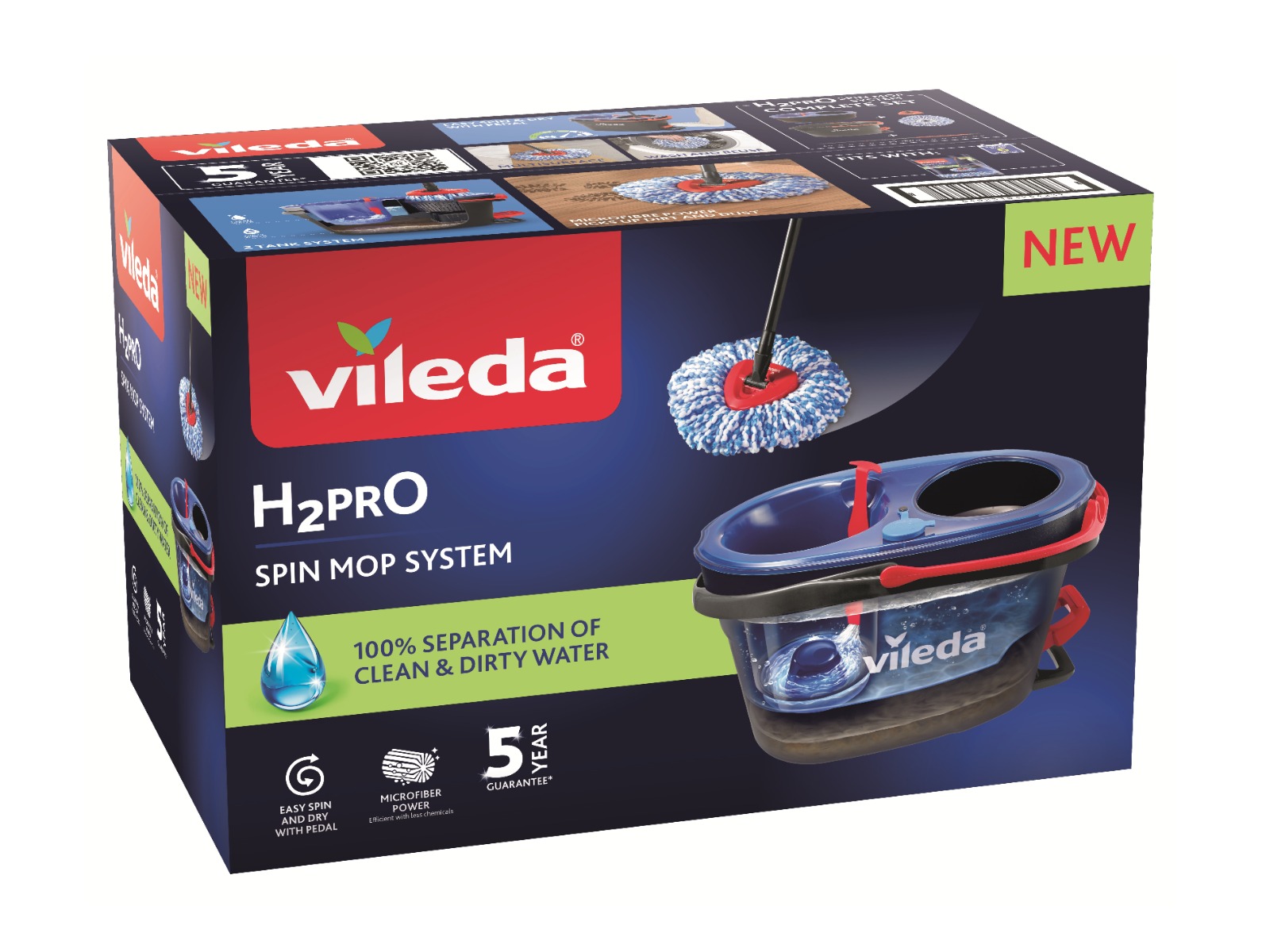 Vileda H2PrO třásňový rotační mop